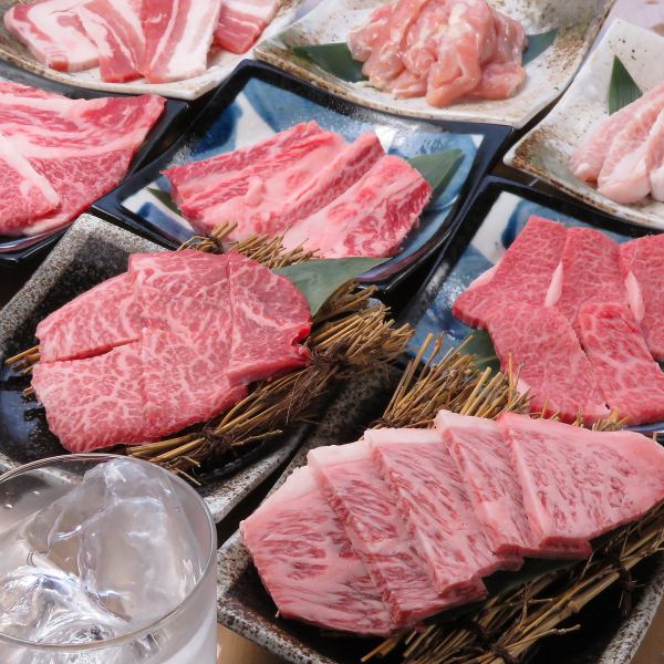 和牛A5ランクのお肉や国産の豚肉、鶏肉を扱っており、味は間違いなし！