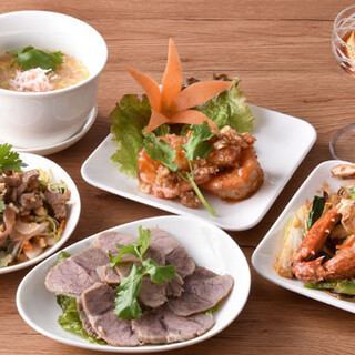 【套餐B】品嚐使用當季風味的正宗越南料理♪ *請確認套餐內容