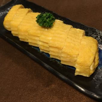 Dashi-rolled omelet with mentaiko