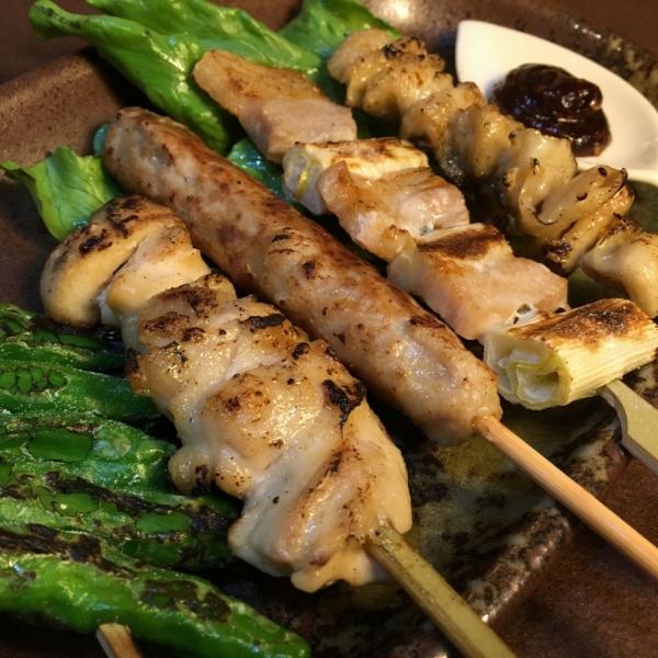 Yakitori grilled after ordering is exquisite!