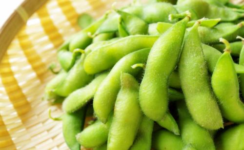 Freshly boiled edamame [July to September only]