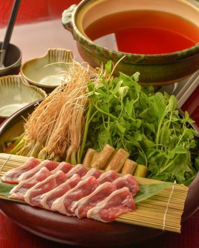 Our specialty: Sendai parsley hotpot with duck (2 servings or more) *[Parsley does not ripen from mid-April to late September]