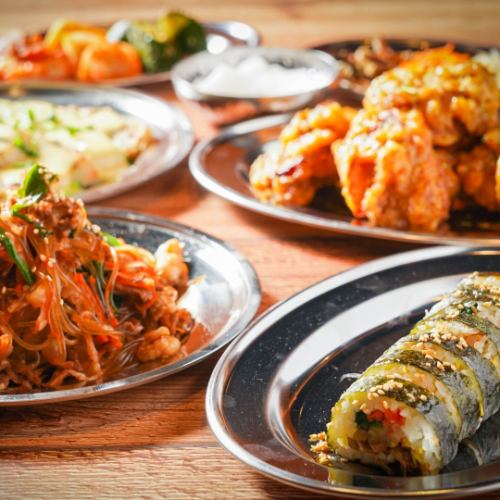 [酒会和宴会用◎] 3小时无限量畅饮的宴会套餐3000日元～!! 很多韩国辣味美食！