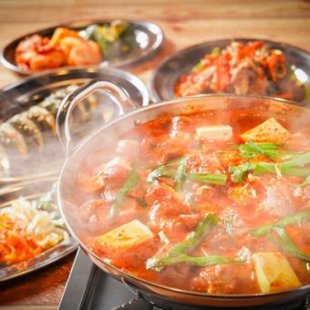 ★From 4/27 to 5/6★ Classic Korean cuisine! [Soondubu Jjigae Course] 2 hours all-you-can-drink included, 8 dishes, 4,000 yen