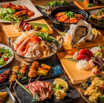 [Hokuriku Luxury Course] A luxurious banquet incorporating Hokuriku specialties! 2 hours of all-you-can-drink, 10 dishes, 5,500 yen