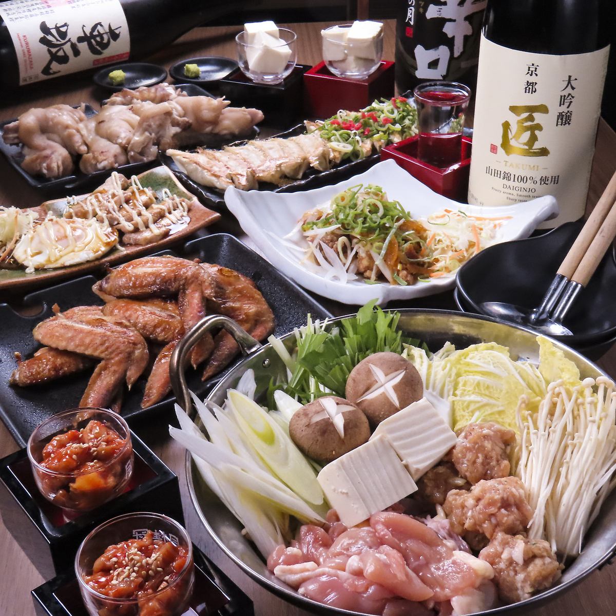 餃子と手羽先と豚足を堪能できる大衆居酒屋！総席数66席で大型宴会もお任せください♪