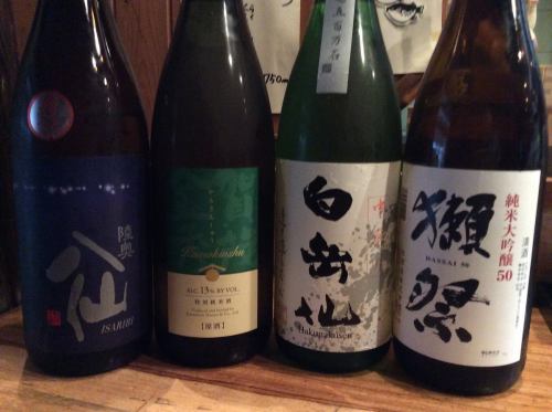 多彩な日本酒のメニューを取り揃えております