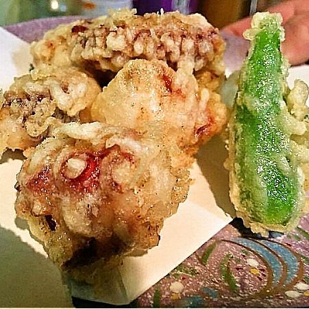 Octopus tempura