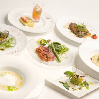＊ランチ限定＊【少しリッチに】ソフトドリンク飲み放題付プレミアムランチコース<6品>4,000円