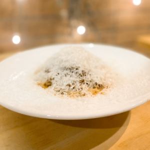 ふわふわチーズたっぷりのホワイトボロネーゼ
