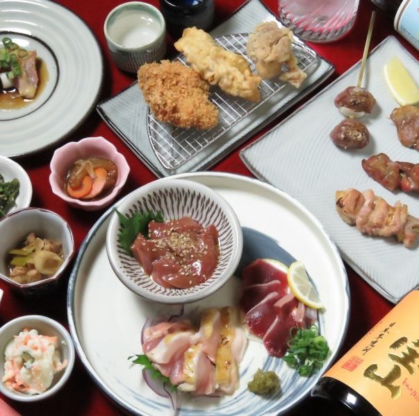 ≪こだわりの鶏料理を愉しむ上質な食事体験♪≫福岡のブランド鶏をご堪能♪”厳選鶏づくしコース”