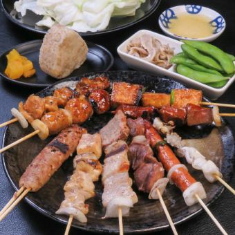 "당일 OK"야키토리 음료 무제한 (90 분) 세트!
