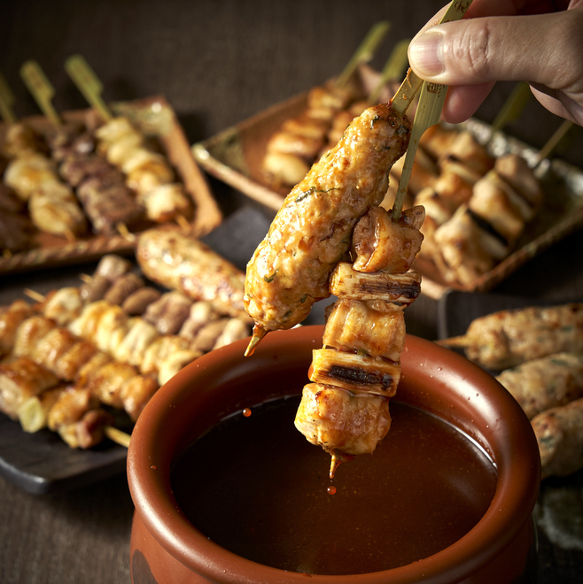 少人数様のご会食に最適 お昼の焼き鳥コース 全7品 2時間お料理のみ00円 飲放題込3500円 鳥元 虎ノ門店