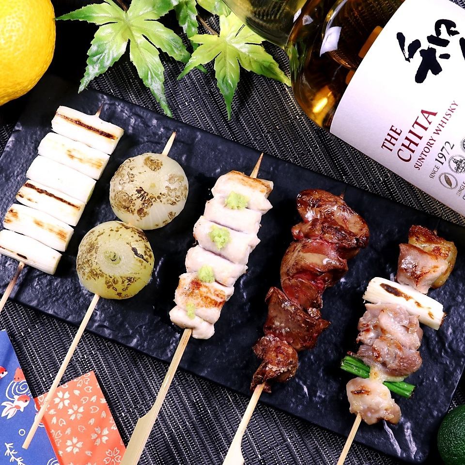 The outside is crispy and the inside is juicy ♪ All the carefully prepared yakitori are excellent.