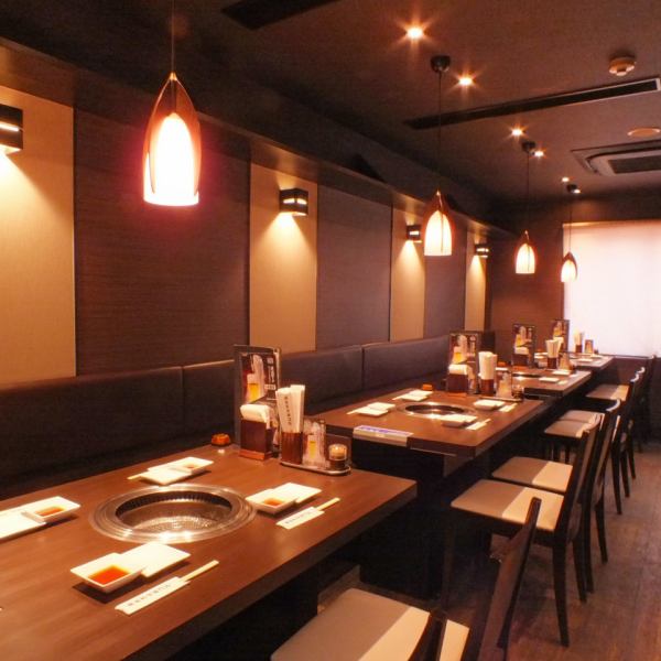 The table seat on the second floor is also perfect for banquets! Please use it for various banquets as it can accommodate even more than 10 people ♪ Please enjoy the best grilled meat in a spacious shop.