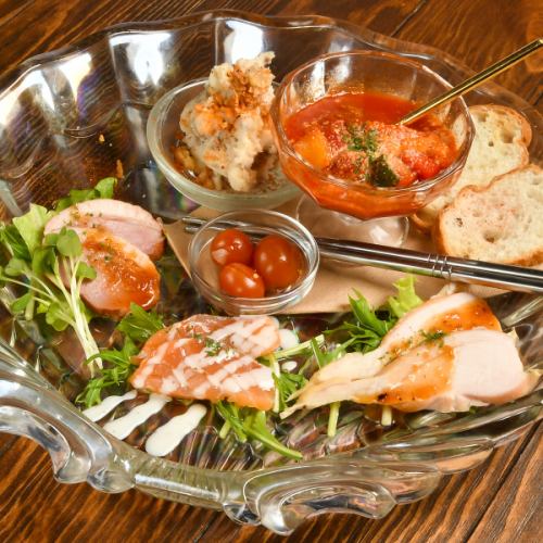 Assortment of recommended appetizers