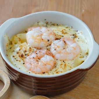 shrimp cream gratin
