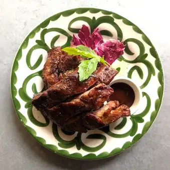 BBQ roasted pork spare ribs