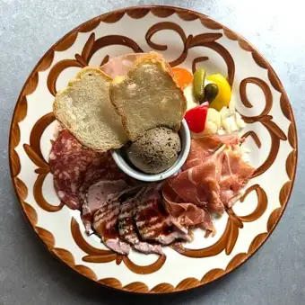 Assortment of 5 types of charcuterie
