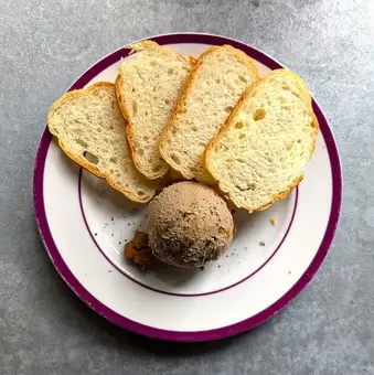 Rich and flavorful chicken liver paste
