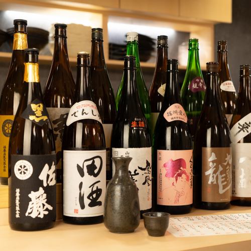 Get drunk with a wide selection of fine sake