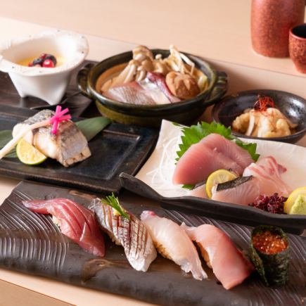 [From 1 person!] Counter seating only sushi course [6 dishes for 5,000 yen]