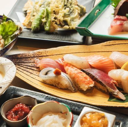 [From March 1st] All-you-can-drink included! ◆ Chef's choice sushi course ◆ [7 dishes for 5,000 yen]