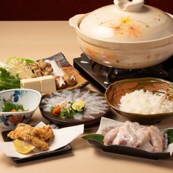 忘年会・新年会に!飲み放題付き◆てっちりコース◆【6品6,500円】11月末までの御予約で5%引き!