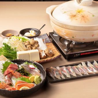 忘年会・新年会に!飲み放題付き◆ぶりしゃぶコース◆4品5,500円11月末までの御予約で5%引き!