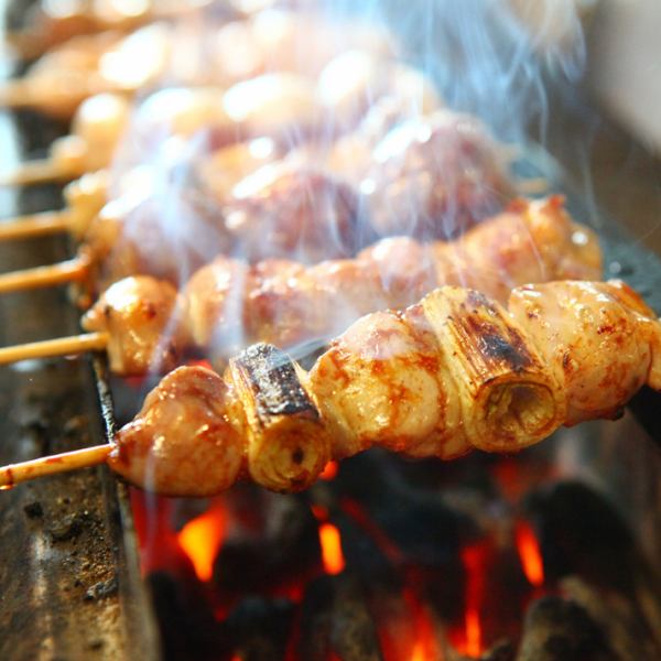 Enjoy charcoal-grilled yakitori★