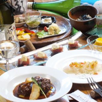 ちょっとした贅沢・サプライズに是非!海鮮料理、和牛料理など≪全6品≫5980円コース(税抜)
