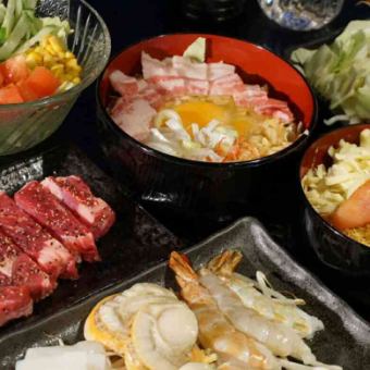 飲み放題付◆ランチ、初心者お得コース(全5品)3,500円＜料理のみ2000円＞