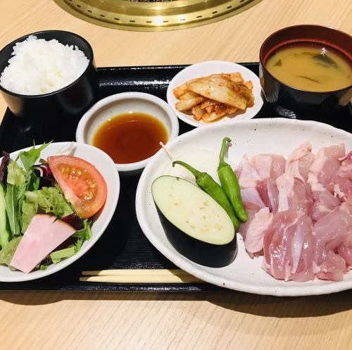 Japanese Sakurahime Chicken Thigh Yakiniku Set Meal