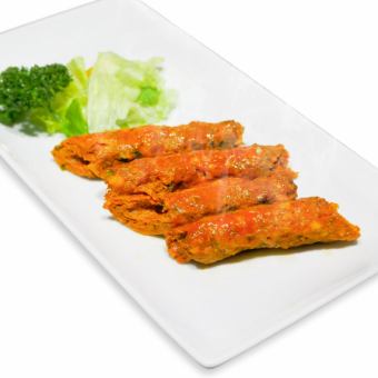 Lamb seekh kabab/chicken malai tikka