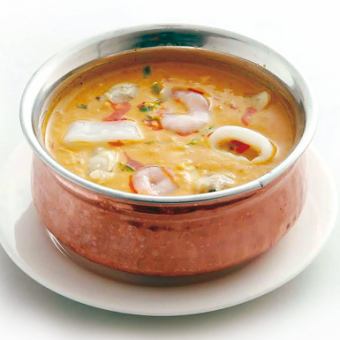 Seafood Curry/Sag Prawn Curry
