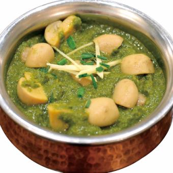 Mushroom Palak