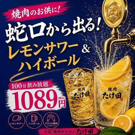 元祖！蛇口レモンサワー＆ハイボール飲み放題100分1089円(税込)★お得なロングコース