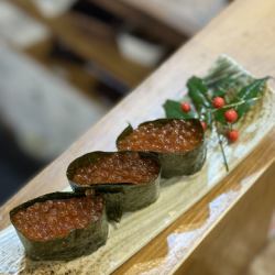 雲丹orいくら軍艦3貫