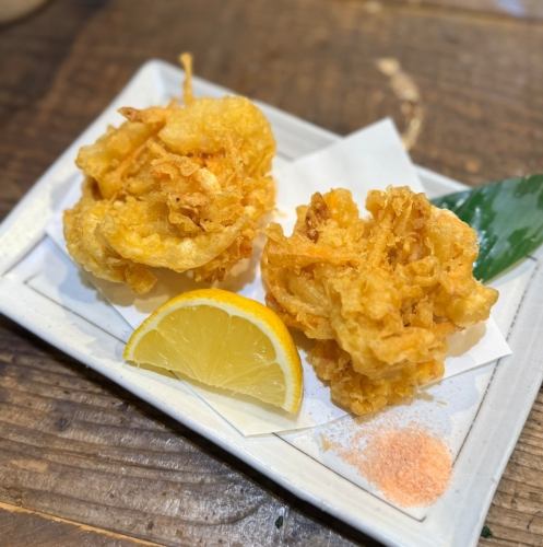 桜えびと新玉ねぎのかき揚げ