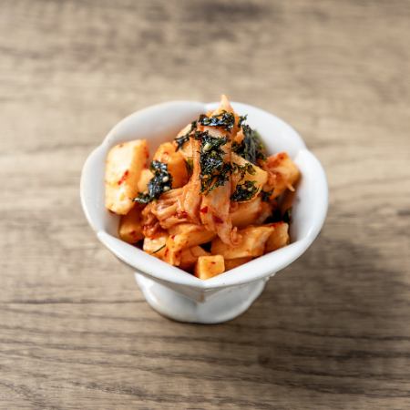 Raw yam kimchi