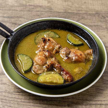 グリルチキングリーンカレー