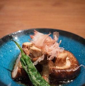 出汁が染み出るシイタケ焼き