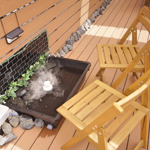 足湯など嬉しい設備も◎