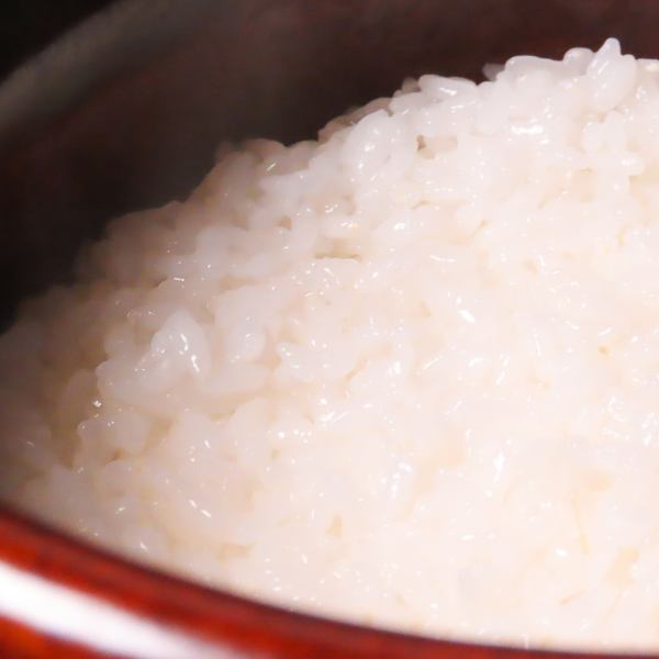 【ふっくら美味しい、店主自らブレンド！土鍋にもこだわり】白米※コースに含む27500円(税込)