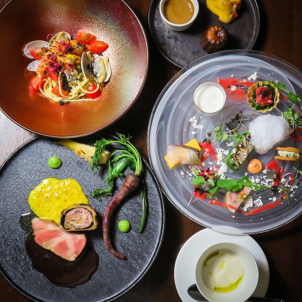 シェフこだわりの料理がお気軽に楽しめるランチコース♪3850円(税込)がクーポン利用で2750円(税込)