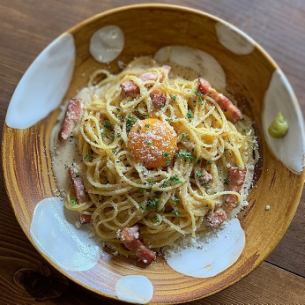 和風カルボナーラ Japanese Style Carbonara