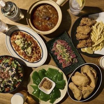 【18時まで!!】5500→4500円(税込) 酒食堂カジュアルコース ～フード７品～