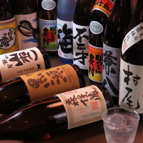 獺祭焼酎など25種類以上の日本酒・焼酎をご用意しております◎