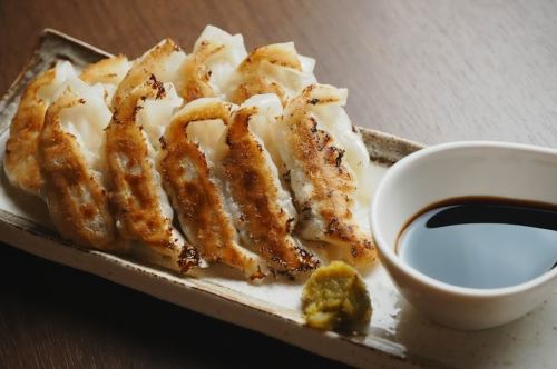 Black pork gyoza dumplings