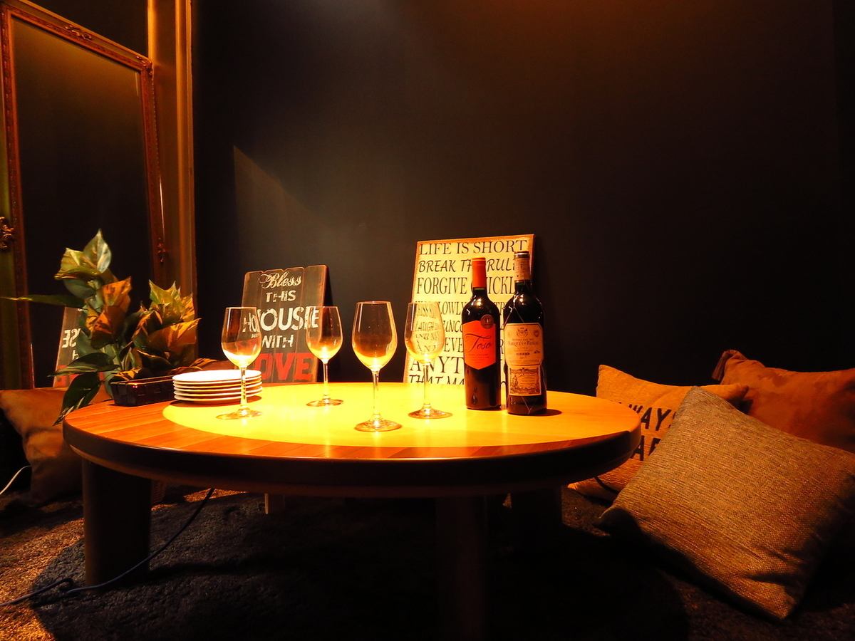 We also have a completely private room where you can relax and relax for just one group.